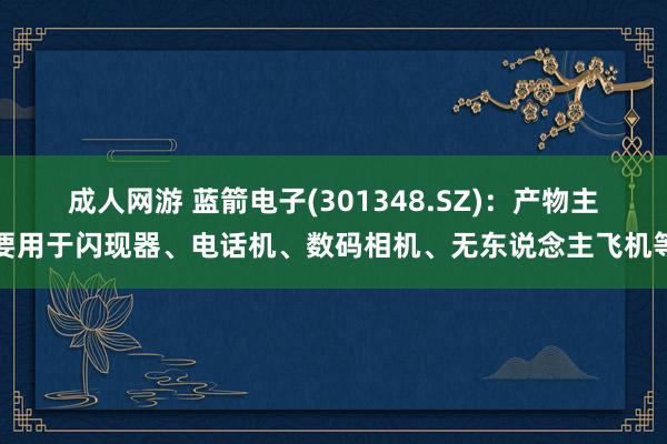 成人网游 蓝箭电子(301348.SZ)：产物主要用于闪现器、电话机、数码相机、无东说念主飞机等