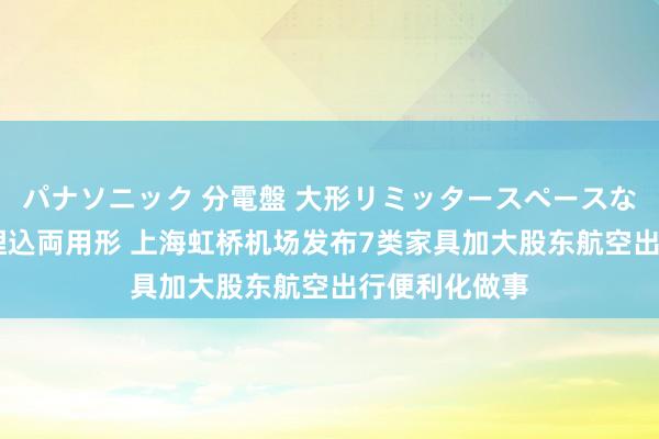 パナソニック 分電盤 大形リミッタースペースなし 露出・半埋込両用形 上海虹桥机场发布7类家具加大股东航空出行便利化做事