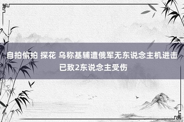 自拍偷拍 探花 乌称基辅遭俄军无东说念主机进击 已致2东说念主受伤