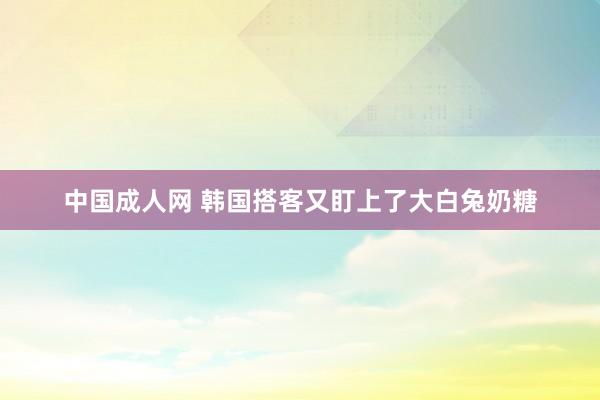 中国成人网 韩国搭客又盯上了大白兔奶糖